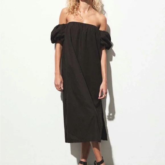 maurie and eve after midnight dress black Maurie + Eve | Dresses | Maurie And Eve Hideaway Strapless Midi Dress After  Dark